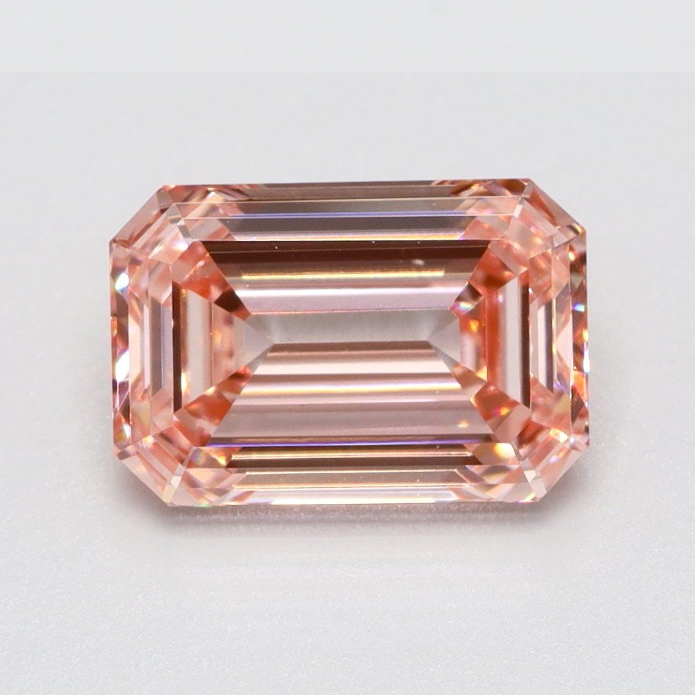 Loose Diamond - EMERALD 1.08ct Fancy Intense Pink VS1: Loose Diamond - EMERALD 1.08ct Fancy Intense Pink VS1 Source: This is a real non-mined Diamond that has been grown in a lab Shape: EMERALD Carats: 1.08 Color: Fancy Intense Pink Certification: NONE Vi