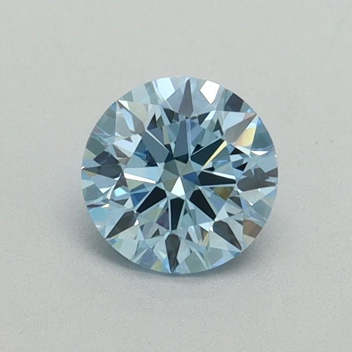 Ideal Loose Diamond - ROUND 0.53ct Fancy Vivid Blue VS1: Ideal Loose Diamond - ROUND 0.53ct Fancy Vivid Blue VS1 Source: This is a real non-mined Diamond that has been grown in a lab Shape: ROUND Carats: 0.53 Color: Fancy Vivid Blue Certification: IGI Video