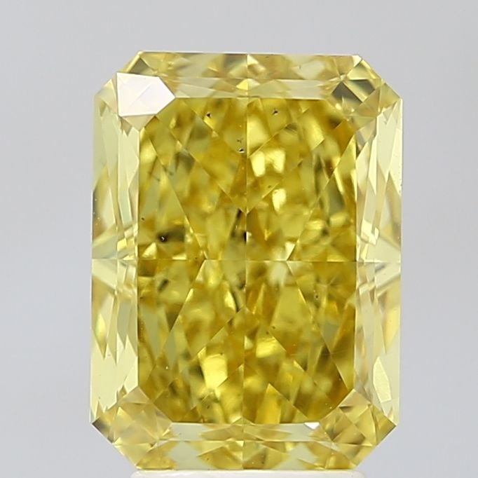 Loose Diamond - CUSHION MODIFIED 3.33ct Fancy Vivid Yellow SI1 (1 of 1)