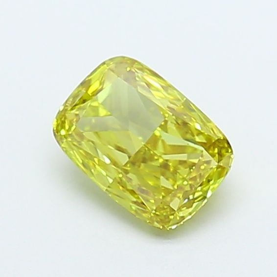 Loose Diamond - CUSHION MODIFIED 1.53ct Fancy Intense Yellow VS1: Loose Diamond - CUSHION MODIFIED 1.53ct Fancy Intense Yellow VS1 Source: This is a real non-mined Diamond that has been grown in a lab Shape: CUSHION MODIFIED Carats: 1.53 Color: Fancy Intense Yellow
