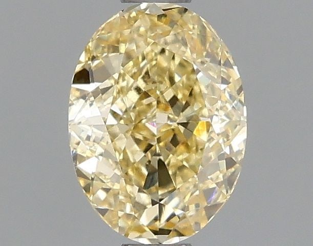 Loose Diamond - OVAL 1.01ct Fancy Intense Yellow VS1: Loose Diamond - OVAL 1.01ct Fancy Intense Yellow VS1 Source: This is a real non-mined Diamond that has been grown in a lab Shape: OVAL Carats: 1.01 Color: Fancy Intense Yellow Certification: IGI Video