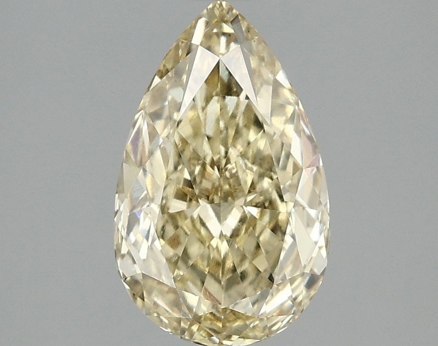 Loose Diamond - PEAR 2.06ct Fancy Vivid Yellow VS1: Loose Diamond - PEAR 2.06ct Fancy Vivid Yellow VS1 Source: This is a real non-mined Diamond that has been grown in a lab Shape: PEAR Carats: 2.06 Color: Fancy Vivid Yellow Certification: IGI Video: