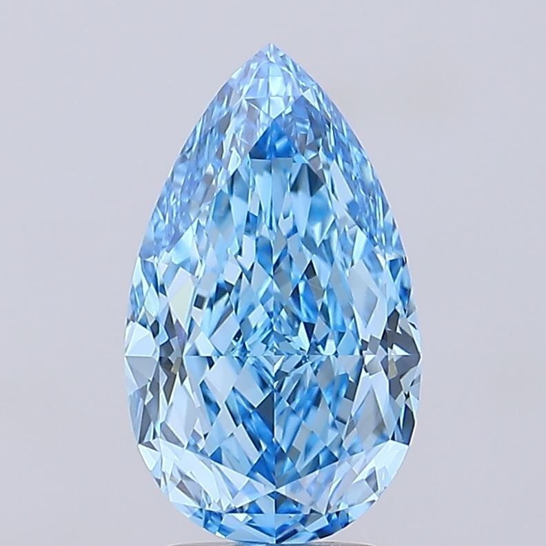 Loose Diamond - PEAR 4.01ct Fancy Vivid Blue VS1 (1 of 1)