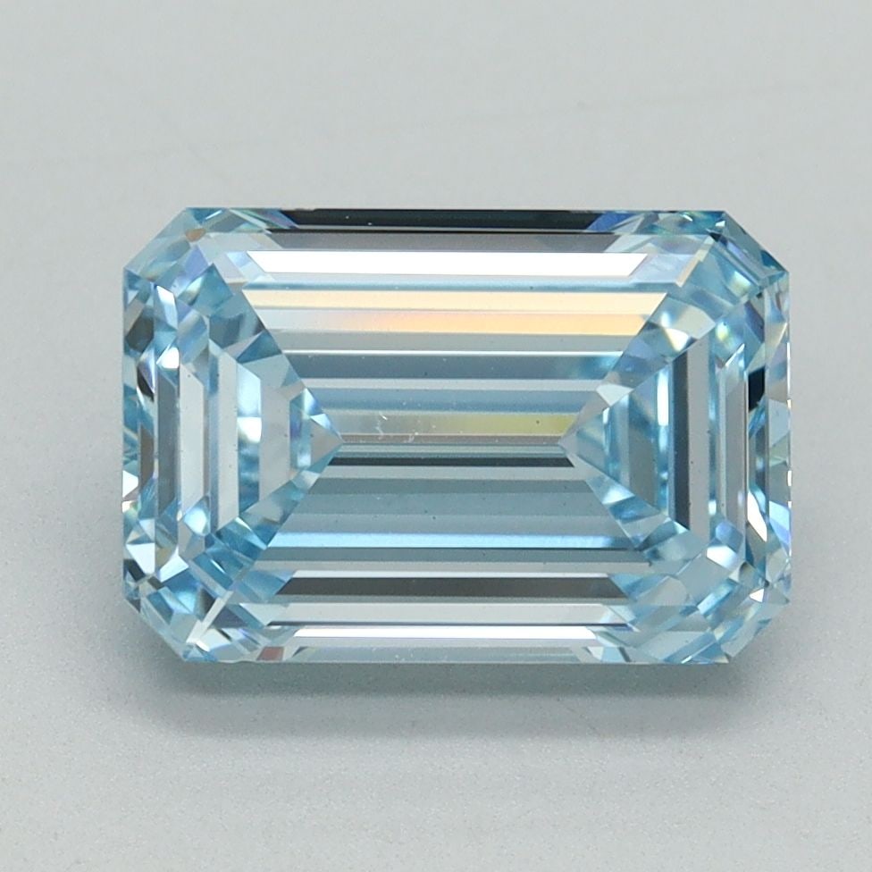 Loose Diamond - EMERALD 3.03ct Fancy Intense Blue VS1: Loose Diamond - EMERALD 3.03ct Fancy Intense Blue VS1 Source: This is a real non-mined Diamond that has been grown in a lab Shape: EMERALD Carats: 3.03 Color: Fancy Intense Blue Certification: IGI Vid
