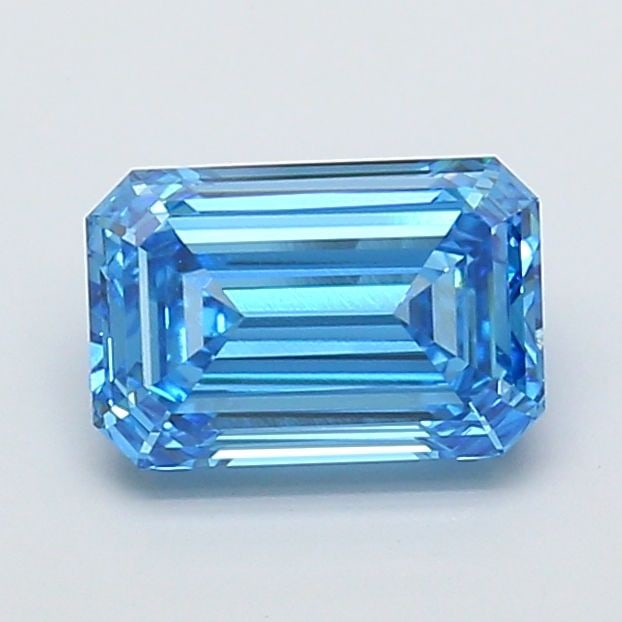 Loose Diamond - EMERALD 2.2ct Fancy Vivid Blue VVS1: Loose Diamond - EMERALD 2.2ct Fancy Vivid Blue VVS1 Source: This is a real non-mined Diamond that has been grown in a lab Shape: EMERALD Carats: 2.2 Color: Fancy Vivid Blue Certification: IGI Video: