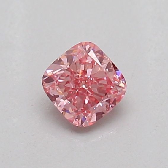 Loose Diamond - CUSHION MODIFIED 0.2ct Fancy Vivid Pink VS1: Loose Diamond - CUSHION MODIFIED 0.2ct Fancy Vivid Pink VS1 Source: This is a real non-mined Diamond that has been grown in a lab Shape: CUSHION MODIFIED Carats: 0.2 Color: Fancy Vivid Pink Certificat