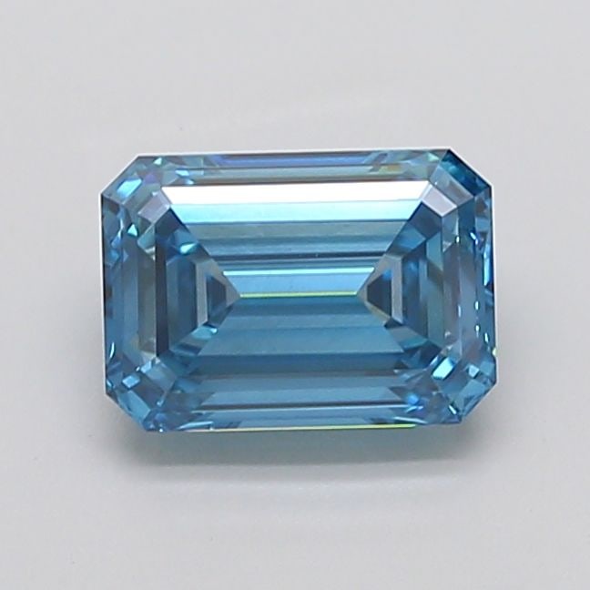 Loose Diamond - EMERALD 3.03ct Fancy Vivid Blue VS2: Loose Diamond - EMERALD 3.03ct Fancy Vivid Blue VS2 Source: This is a real non-mined Diamond that has been grown in a lab Shape: EMERALD Carats: 3.03 Color: Fancy Vivid Blue Certification: IGI The Dia