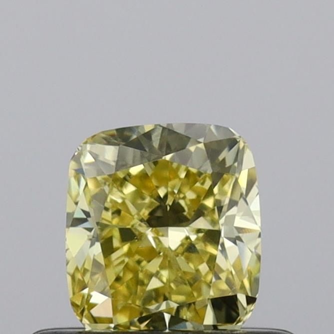 Loose Diamond - CUSHION BRILLIANT 0.51ct Fancy Intense Yellow VS1 (1 of 1)