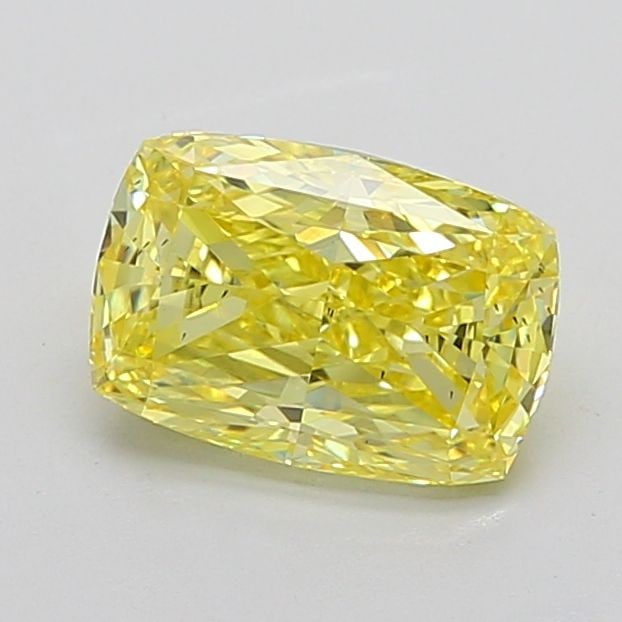Loose Diamond - CUSHION MODIFIED 3.06ct Fancy Intense Yellow VS2: Loose Diamond - CUSHION MODIFIED 3.06ct Fancy Intense Yellow VS2 Source: This is a real non-mined Diamond that has been grown in a lab Shape: CUSHION MODIFIED Carats: 3.06 Color: Fancy Intense