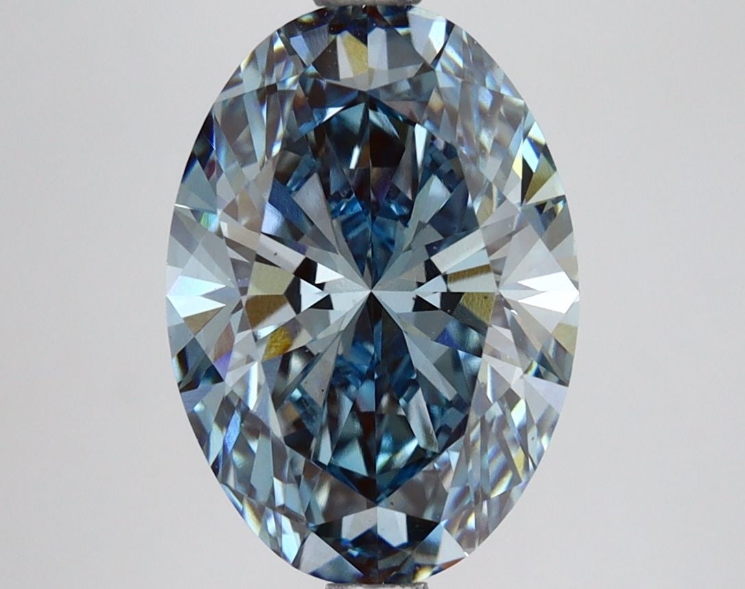 Loose Diamond - OVAL 3.12ct Fancy Intense Blue VS1: Loose Diamond - OVAL 3.12ct Fancy Intense Blue VS1 Source: This is a real non-mined Diamond that has been grown in a lab Shape: OVAL Carats: 3.12 Color: Fancy Intense Blue Certification: IGI Video: