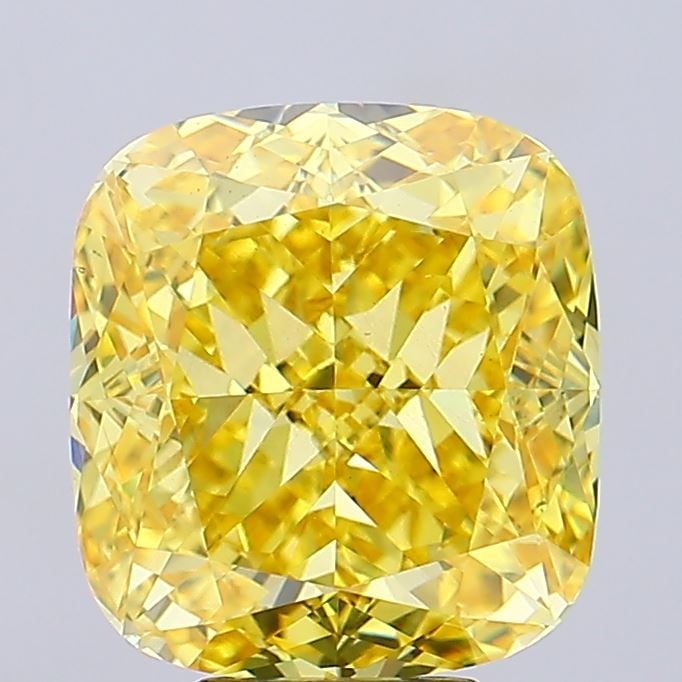 Loose Diamond - CUSHION MODIFIED 9.13ct Fancy Vivid Yellow VS1: Loose Diamond - CUSHION MODIFIED 9.13ct Fancy Vivid Yellow VS1 Source: This is a real non-mined Diamond that has been grown in a lab Shape: CUSHION MODIFIED Carats: 9.13 Color: Fancy Vivid Yellow Cert