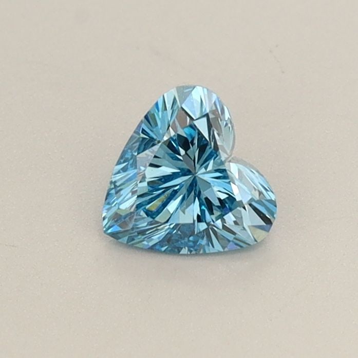 Loose Diamond - HEART 0.35ct Fancy Vivid Blue VS1: Loose Diamond - HEART 0.35ct Fancy Vivid Blue VS1 Source: This is a real non-mined Diamond that has been grown in a lab Shape: HEART Carats: 0.35 Color: Fancy Vivid Blue Certification: IGI Video:
