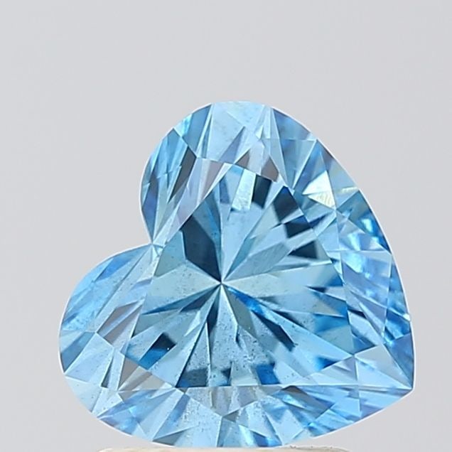 Loose Diamond - HEART 1.53ct Fancy Vivid Blue SI1: Loose Diamond - HEART 1.53ct Fancy Vivid Blue SI1 Source: This is a real non-mined Diamond that has been grown in a lab Shape: HEART Carats: 1.53 Color: Fancy Vivid Blue Certification: IGI Video: