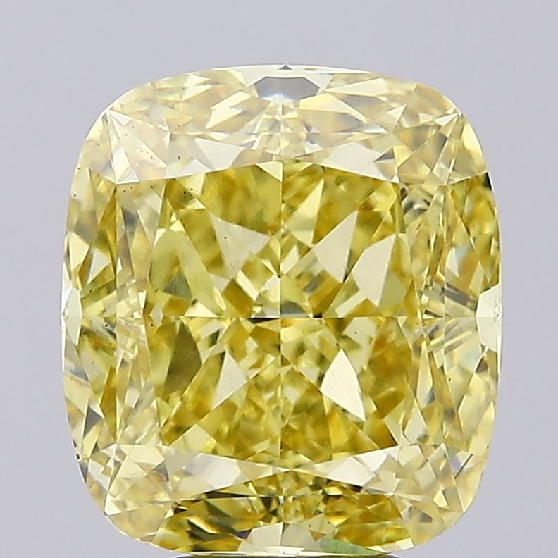 Loose Diamond - CUSHION MODIFIED 6.85ct Fancy Vivid Yellow VS1: Loose Diamond - CUSHION MODIFIED 6.85ct Fancy Vivid Yellow VS1 Source: This is a real non-mined Diamond that has been grown in a lab Shape: CUSHION MODIFIED Carats: 6.85 Color: Fancy Vivid Yellow Cert