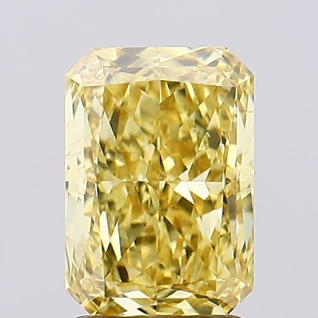 Loose Diamond - RADIANT 2.55ct Fancy Intense Yellow VS2: Loose Diamond - RADIANT 2.55ct Fancy Intense Yellow VS2 Source: This is a real non-mined Diamond that has been grown in a lab Shape: RADIANT Carats: 2.55 Color: Fancy Intense Yellow Certification: