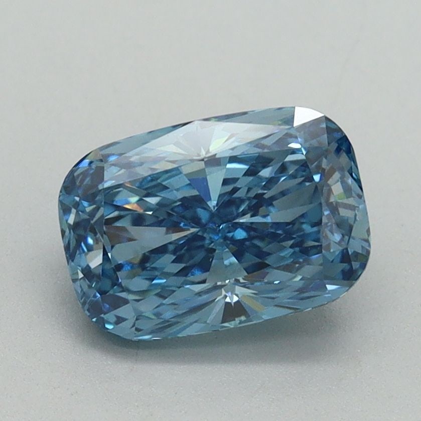 Loose Diamond - CUSHION BRILLIANT 1.57ct Fancy Vivid Blue VS1: Loose Diamond - CUSHION BRILLIANT 1.57ct Fancy Vivid Blue VS1 Source: This is a real non-mined Diamond that has been grown in a lab Shape: CUSHION BRILLIANT Carats: 1.57 Color: Fancy Vivid Blue Certif