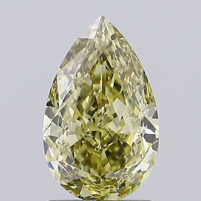 Loose Diamond - PEAR 1.73ct Fancy Gray Yellow VS1: Loose Diamond - PEAR 1.73ct Fancy Gray Yellow VS1 Source: This is a real non-mined Diamond that has been grown in a lab Shape: PEAR Carats: 1.73 Color: Fancy Gray Yellow Certification: IGI Video: