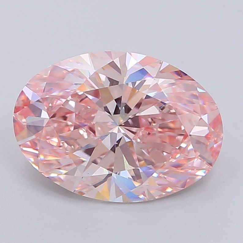 Loose Diamond - OVAL 5.74ct Fancy Intense Pink VS1: Loose Diamond - OVAL 5.74ct Fancy Intense Pink VS1 Source: This is a real non-mined Diamond that has been grown in a lab Shape: OVAL Carats: 5.74 Color: Fancy Intense Pink Certification: IGI Video: