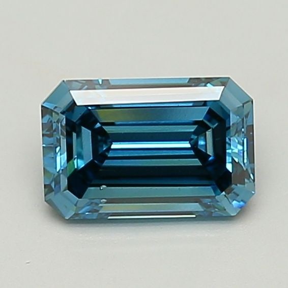 Loose Diamond - EMERALD 1.64ct Fancy Vivid Blue VS2: Loose Diamond - EMERALD 1.64ct Fancy Vivid Blue VS2 Source: This is a real non-mined Diamond that has been grown in a lab Shape: EMERALD Carats: 1.64 Color: Fancy Vivid Blue Certification: IGI