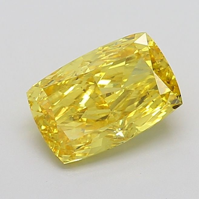 Loose Diamond - CUSHION MODIFIED 2.94ct Fancy Vivid Yellow VS2: Loose Diamond - CUSHION MODIFIED 2.94ct Fancy Vivid Yellow VS2 Source: This is a real non-mined Diamond that has been grown in a lab Shape: CUSHION MODIFIED Carats: 2.94 Color: Fancy Vivid Yellow
