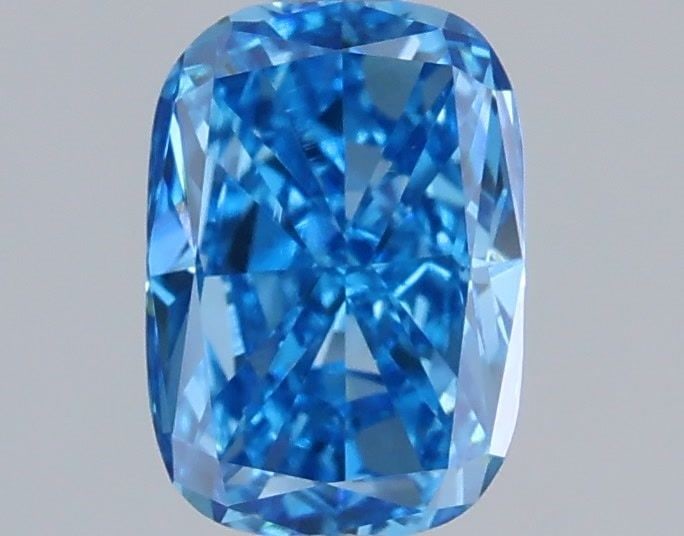 Loose Diamond - CUSHION MODIFIED 1.03ct Fancy Vivid Blue VS1: Loose Diamond - CUSHION MODIFIED 1.03ct Fancy Vivid Blue VS1 Source: This is a real non-mined Diamond that has been grown in a lab Shape: CUSHION MODIFIED Carats: 1.03 Color: Fancy Vivid Blue
