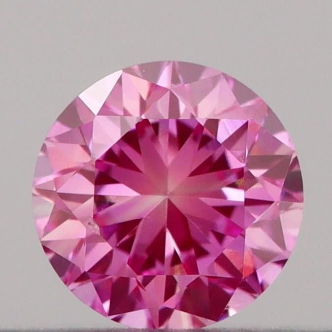 Loose Diamond - ROUND 0.18ct Fancy Vivid Pink VS2 (1 of 1)