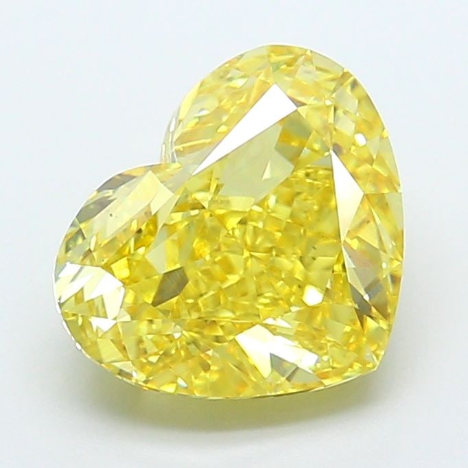 Loose Diamond - HEART 4.74ct Fancy Vivid Yellow VS2: Loose Diamond - HEART 4.74ct Fancy Vivid Yellow VS2 Source: This is a real non-mined Diamond that has been grown in a lab Shape: HEART Carats: 4.74 Color: Fancy Vivid Yellow Certification: IGI
