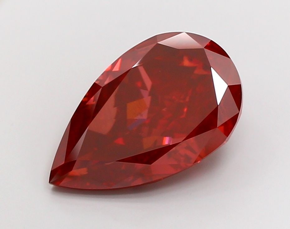 Loose Diamond - PEAR 12.05ct Fancy Vivid Red VS2 (1 of 1)