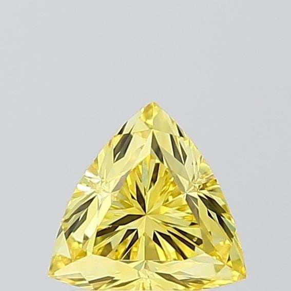 Loose Diamond - TRIANGULAR 1.03ct Fancy Vivid Yellow VVS2: Loose Diamond - TRIANGULAR 1.03ct Fancy Vivid Yellow VVS2 Source: This is a real non-mined Diamond that has been grown in a lab Shape: TRIANGULAR Carats: 1.03 Color: Fancy Vivid Yellow Certification: