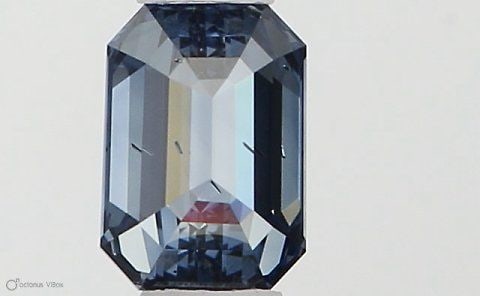 Loose Diamond - EMERALD 0.31ct Fancy Vivid Blue SI1 (1 of 1)