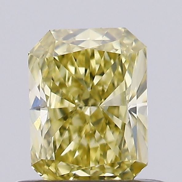 Loose Diamond - RADIANT 0.53ct Fancy Intense Yellow VS1: Loose Diamond - RADIANT 0.53ct Fancy Intense Yellow VS1 Source: This is a real non-mined Diamond that has been grown in a lab Shape: RADIANT Carats: 0.53 Color: Fancy Intense Yellow Certification: IGI