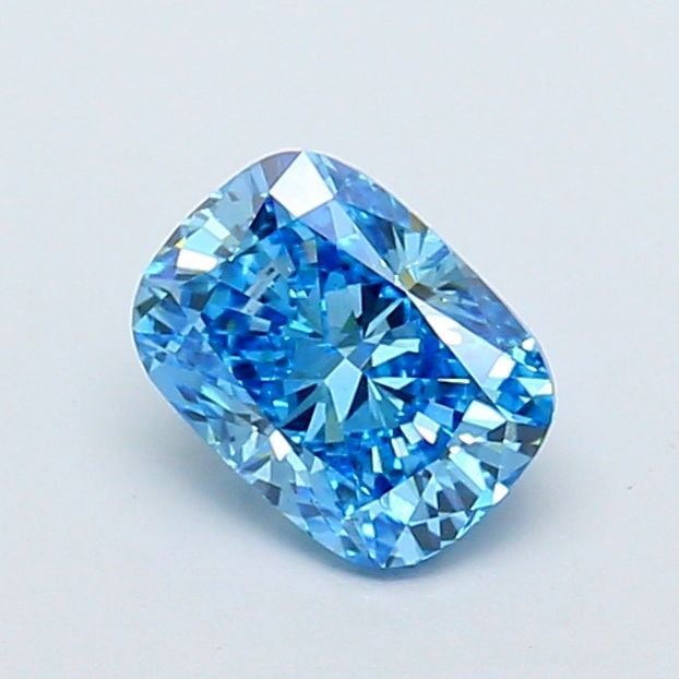 Loose Diamond - CUSHION MODIFIED 1.01ct Fancy Vivid Blue VS2: Loose Diamond - CUSHION MODIFIED 1.01ct Fancy Vivid Blue VS2 Source: This is a real non-mined Diamond that has been grown in a lab Shape: CUSHION MODIFIED Carats: 1.01 Color: Fancy Vivid Blue Certific