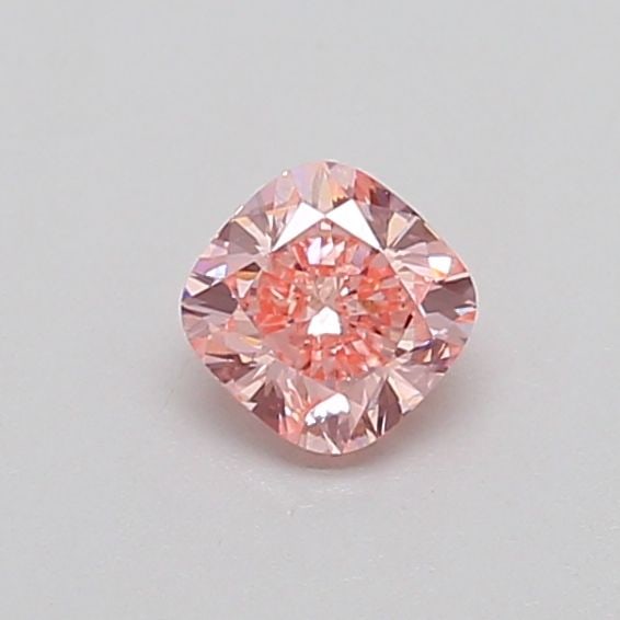 Loose Diamond - CUSHION MODIFIED 0.34ct Fancy Intense Pink VVS2: Loose Diamond - CUSHION MODIFIED 0.34ct Fancy Intense Pink VVS2 Source: This is a real non-mined Diamond that has been grown in a lab Shape: CUSHION MODIFIED Carats: 0.34 Color: Fancy Intense Pink Cer