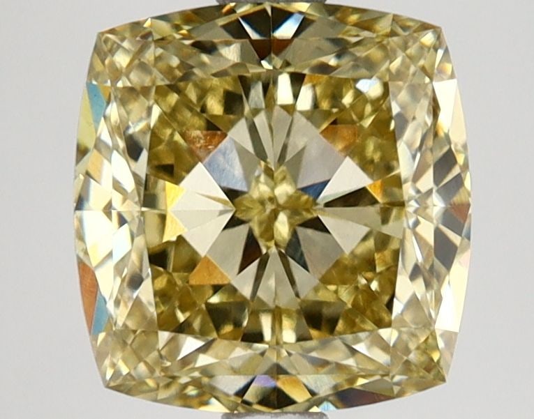 Loose Diamond - CUSHION MODIFIED 2.96ct Fancy Yellow VS1: Loose Diamond - CUSHION MODIFIED 2.96ct Fancy Yellow VS1 Source: This is a real non-mined Diamond that has been grown in a lab Shape: CUSHION MODIFIED Carats: 2.96 Color: Fancy Yellow Certification: I