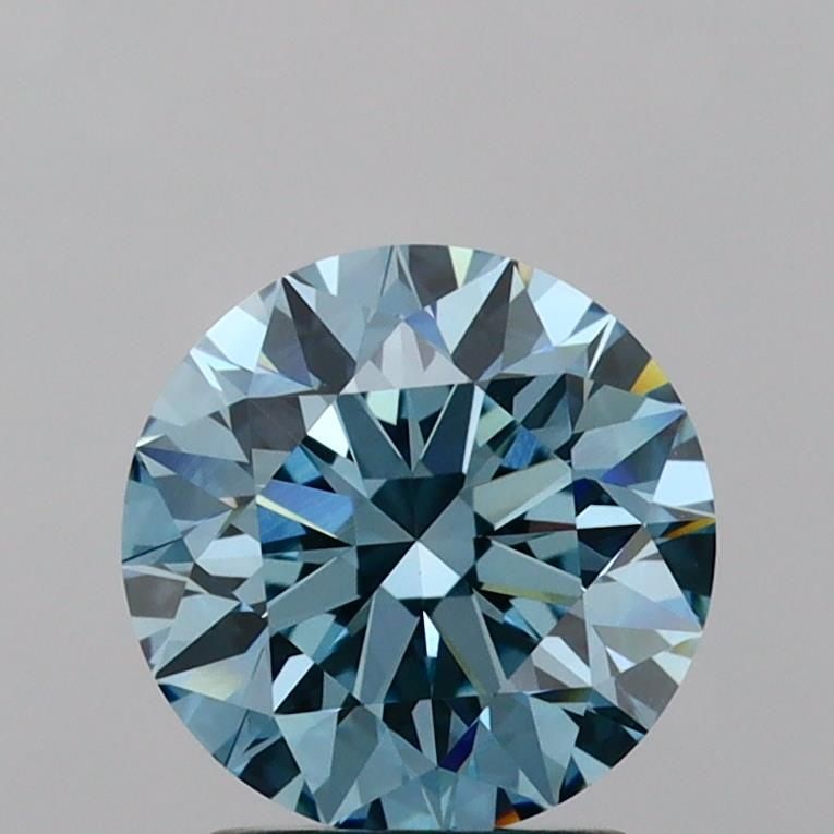 Loose Diamond - ROUND 2.11ct Fancy Vivid Blue VVS2: Loose Diamond - ROUND 2.11ct Fancy Vivid Blue VVS2 Source: This is a real non-mined Diamond that has been grown in a lab Shape: ROUND Carats: 2.11 Color: Fancy Vivid Blue Certification: IGI Video: