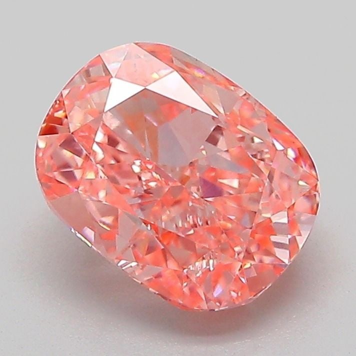 Loose Diamond - CUSHION MODIFIED 2.0ct Fancy Vivid Pink VVS2: Loose Diamond - CUSHION MODIFIED 2.0ct Fancy Vivid Pink VVS2 Source: This is a real non-mined Diamond that has been grown in a lab Shape: CUSHION MODIFIED Carats: 2.0 Color: Fancy Vivid Pink Certifica