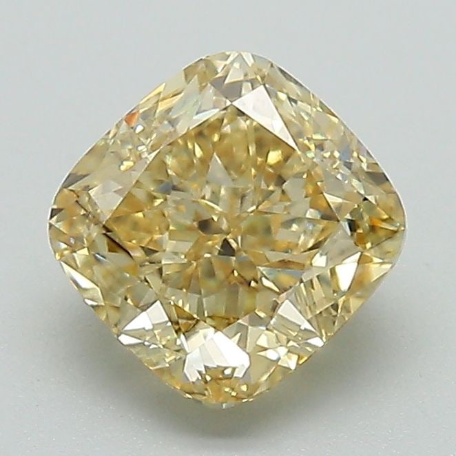 Loose Diamond - CUSHION MODIFIED 1.56ct Fancy Yellow VS1: Loose Diamond - CUSHION MODIFIED 1.56ct Fancy Yellow VS1 Source: This is a real non-mined Diamond that has been grown in a lab Shape: CUSHION MODIFIED Carats: 1.56 Color: Fancy Yellow Certification: I