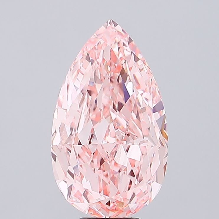 Loose Diamond - PEAR 10.95ct Fancy Vivid Pink VS1: Loose Diamond - PEAR 10.95ct Fancy Vivid Pink VS1 Source: This is a real non-mined Diamond that has been grown in a lab Shape: PEAR Carats: 10.95 Color: Fancy Vivid Pink Certification: IGI Video: