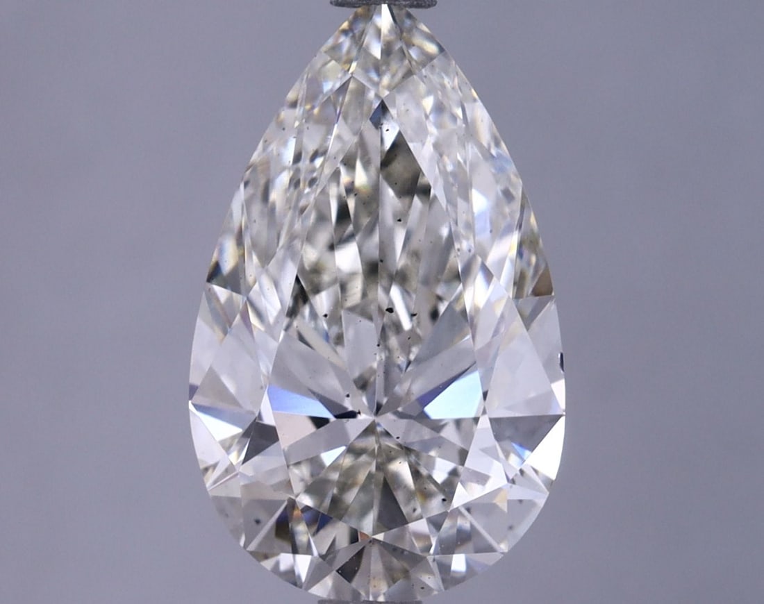 Loose Diamond - PEAR 2.76ct H SI1: Loose Diamond - PEAR 2.76ct H SI1 Source: This is a real non-mined Diamond that has been grown in a lab Shape: PEAR Carats: 2.76 Color: H Clarity: SI1 Certification: IGI Video: