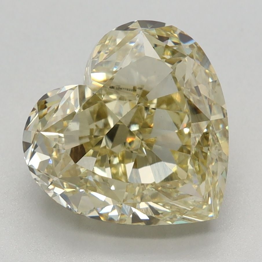 Loose Diamond - HEART 3.17ct Fancy Yellow VS1: Loose Diamond - HEART 3.17ct Fancy Yellow VS1 Source: This is a real non-mined Diamond that has been grown in a lab Shape: HEART Carats: 3.17 Color: Fancy Yellow Certification: IGI Video: