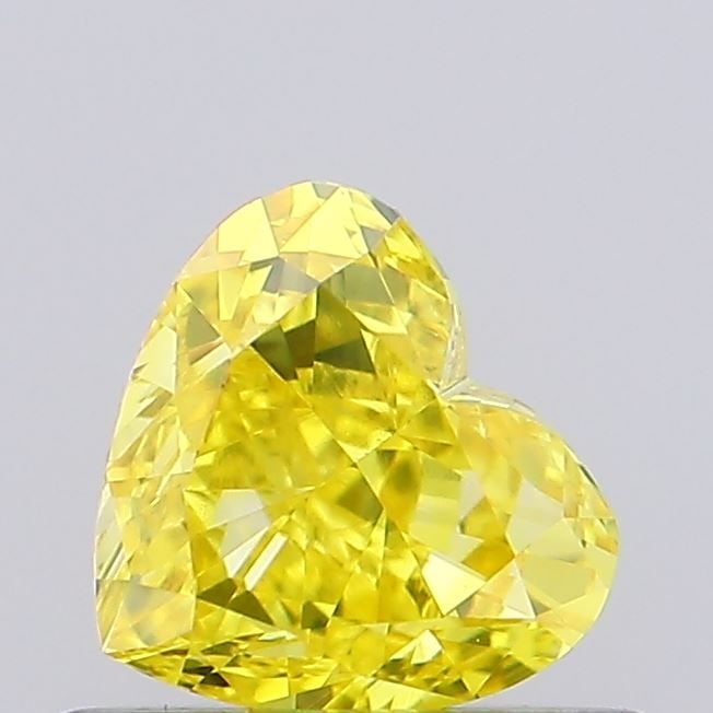 Loose Diamond - HEART 0.55ct Fancy Vivid Yellow VS1: Loose Diamond - HEART 0.55ct Fancy Vivid Yellow VS1 Source: This is a real non-mined Diamond that has been grown in a lab Shape: HEART Carats: 0.55 Color: Fancy Vivid Yellow Certification: NONE Video: