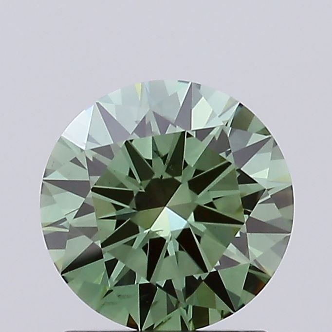 Loose Diamond - ROUND 1.1ct Fancy Vivid Green SI1: Loose Diamond - ROUND 1.1ct Fancy Vivid Green SI1 Source: This is a real non-mined Diamond that has been grown in a lab Shape: ROUND Carats: 1.1 Color: Fancy Vivid Green Certification: IGI Video: