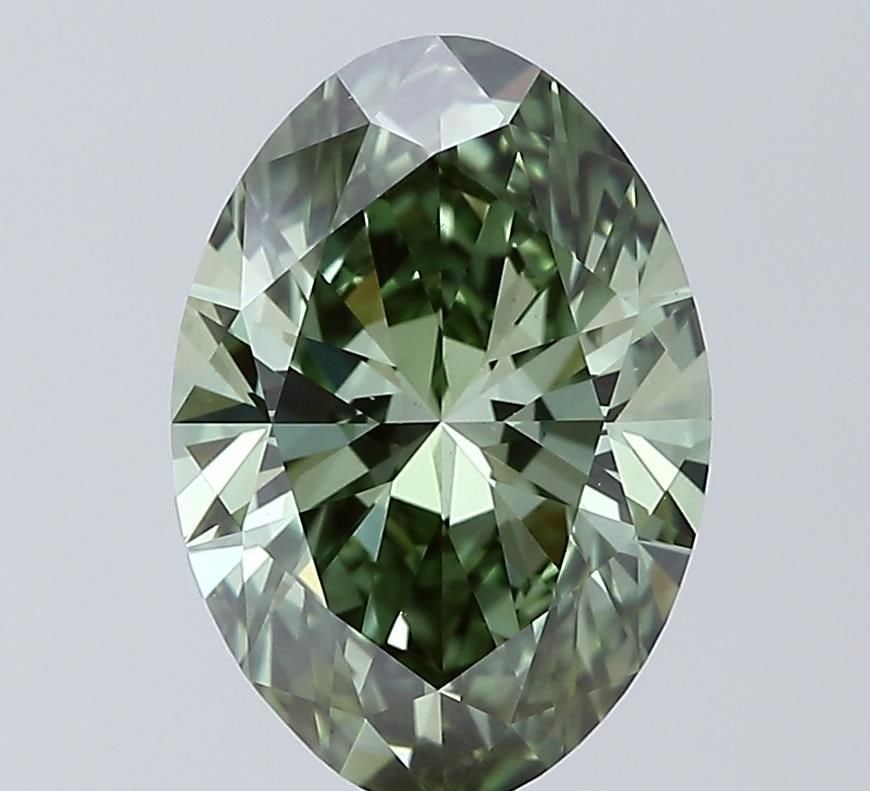 Loose Diamond - OVAL 3.0ct Fancy Vivid Green VS1: Loose Diamond - OVAL 3.0ct Fancy Vivid Green VS1 Source: This is a real non-mined Diamond that has been grown in a lab Shape: OVAL Carats: 3.0 Color: Fancy Vivid Green Certification: IGI Video: