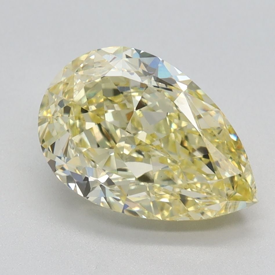Loose Diamond - PEAR 2.2ct Fancy Intense Yellow VS1: Loose Diamond - PEAR 2.2ct Fancy Intense Yellow VS1 Source: This is a real non-mined Diamond that has been grown in a lab Shape: PEAR Carats: 2.2 Color: Fancy Intense Yellow Certification: IGI Video: