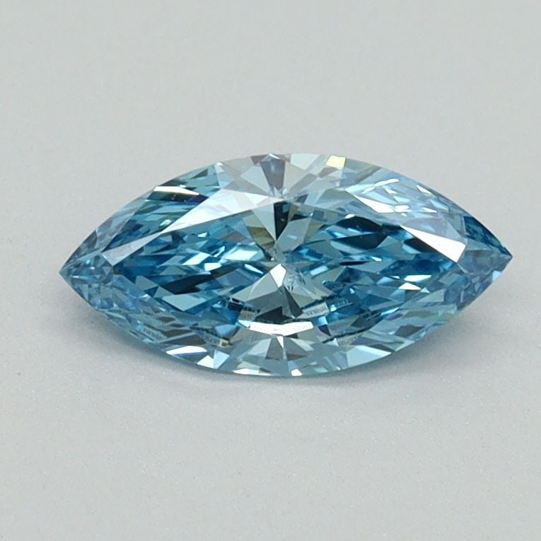 Loose Diamond - MARQUISE 0.5ct Fancy Vivid Blue VS2: Loose Diamond - MARQUISE 0.5ct Fancy Vivid Blue VS2 Source: This is a real non-mined Diamond that has been grown in a lab Shape: MARQUISE Carats: 0.5 Color: Fancy Vivid Blue Certification: IGI Video: