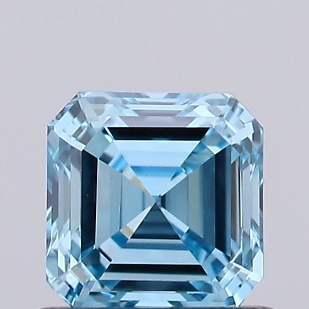 Loose Diamond - ASSCHER 0.78ct Fancy Intense Blue VVS2: Loose Diamond - ASSCHER 0.78ct Fancy Intense Blue VVS2 Source: This is a real non-mined Diamond that has been grown in a lab Shape: ASSCHER Carats: 0.78 Color: Fancy Intense Blue Certification: IGI Vi