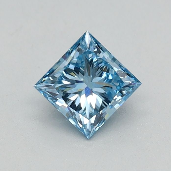 Loose Diamond - PRINCESS 0.33ct Fancy Vivid Blue VVS2 (1 of 1)