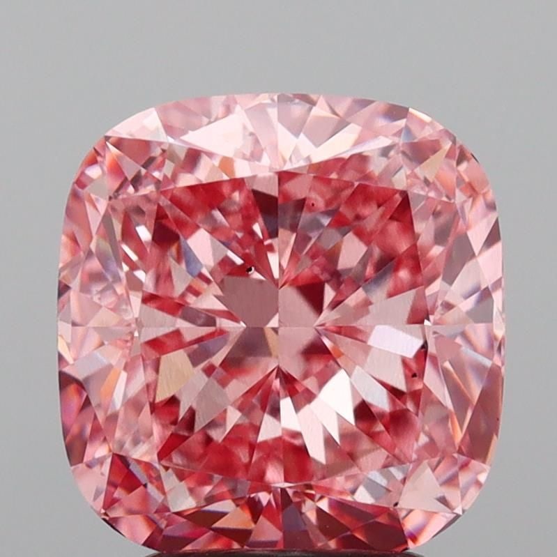 Loose Diamond - CUSHION MODIFIED 3.52ct Fancy Vivid Pink VS1: Loose Diamond - CUSHION MODIFIED 3.52ct Fancy Vivid Pink VS1 Source: This is a real non-mined Diamond that has been grown in a lab Shape: CUSHION MODIFIED Carats: 3.52 Color: Fancy Vivid Pink Certific