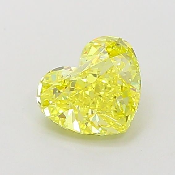 Loose Diamond - HEART 1.01ct Fancy Vivid Yellow VVS2: Loose Diamond - HEART 1.01ct Fancy Vivid Yellow VVS2 Source: This is a real non-mined Diamond that has been grown in a lab Shape: HEART Carats: 1.01 Color: Fancy Vivid Yellow Certification: IGI Video:
