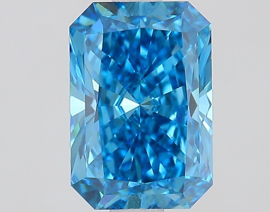 Loose Diamond - RADIANT 1.52ct Fancy Vivid Blue VS1: Loose Diamond - RADIANT 1.52ct Fancy Vivid Blue VS1 Source: This is a real non-mined Diamond that has been grown in a lab Shape: RADIANT Carats: 1.52 Color: Fancy Vivid Blue Certification: IGI Video: